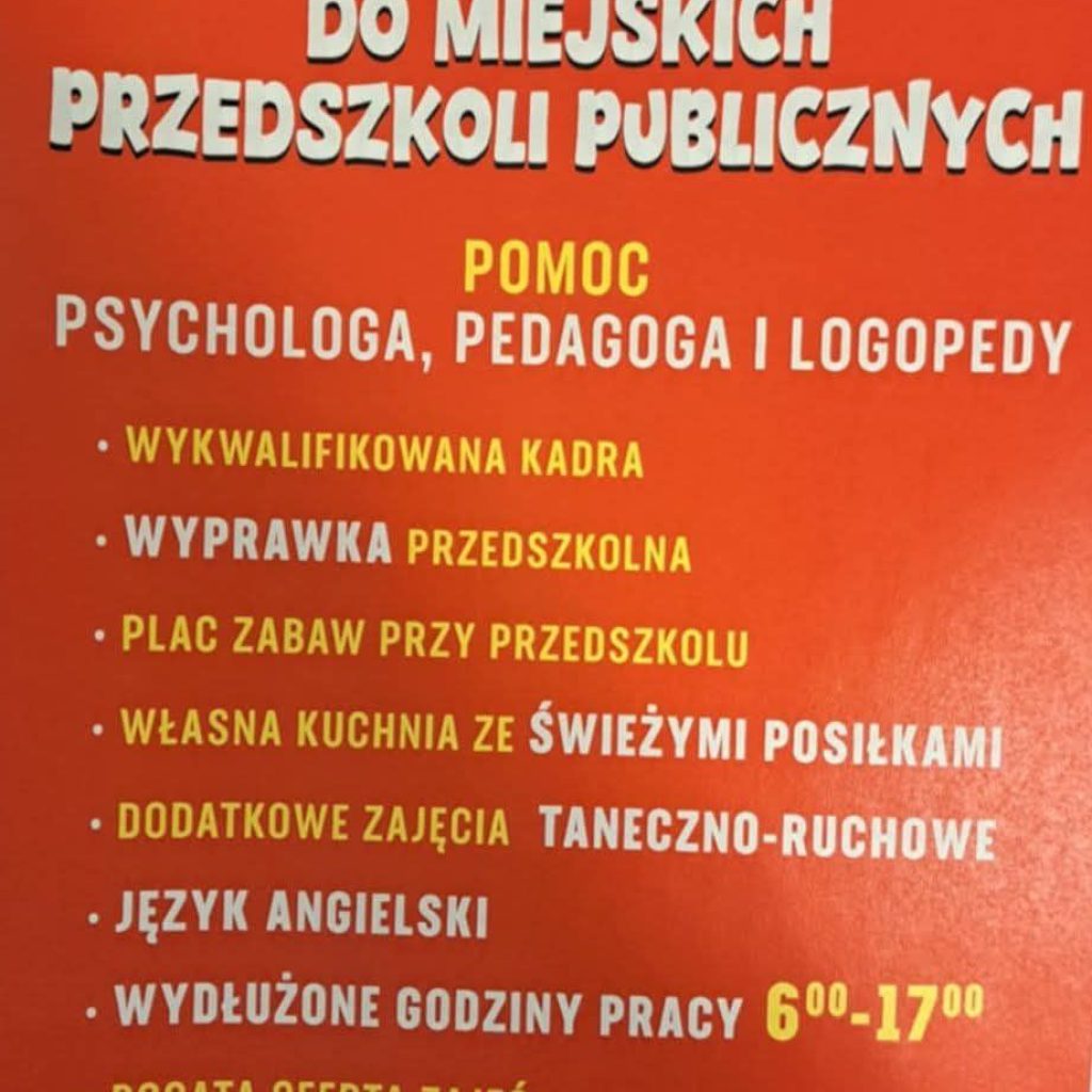 Schemat zapisu do przedszkola